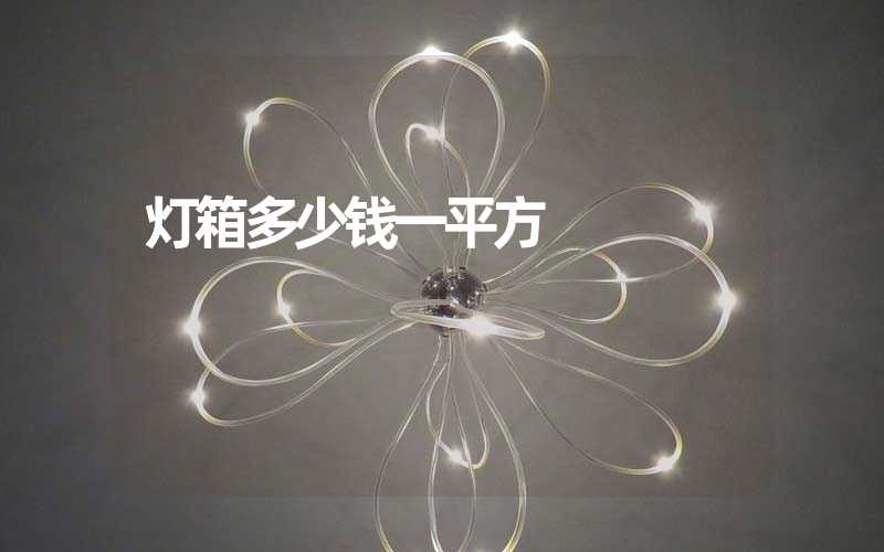 灯箱多少钱一平方
