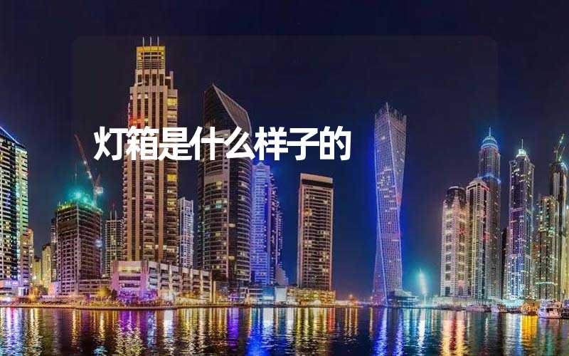 灯箱是什么样子的