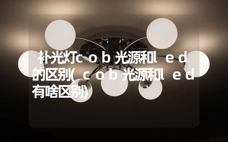补光灯cob光源和led的区别(cob光源和led有啥区别)