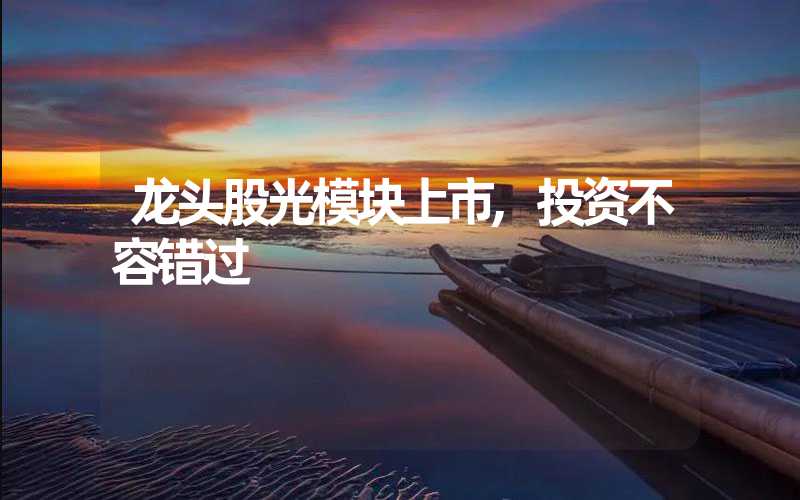 龙头股光模块上市,投资不容错过
