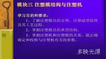 注塑模组结构图解